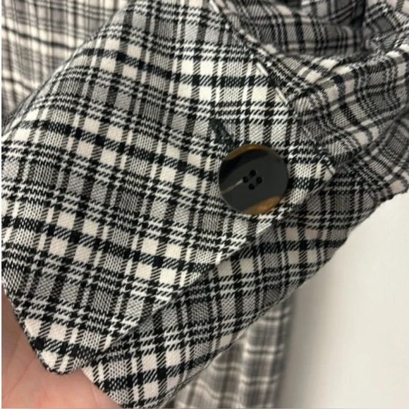 Zara Black Plaid Midi Dress - Picture 7 of 8